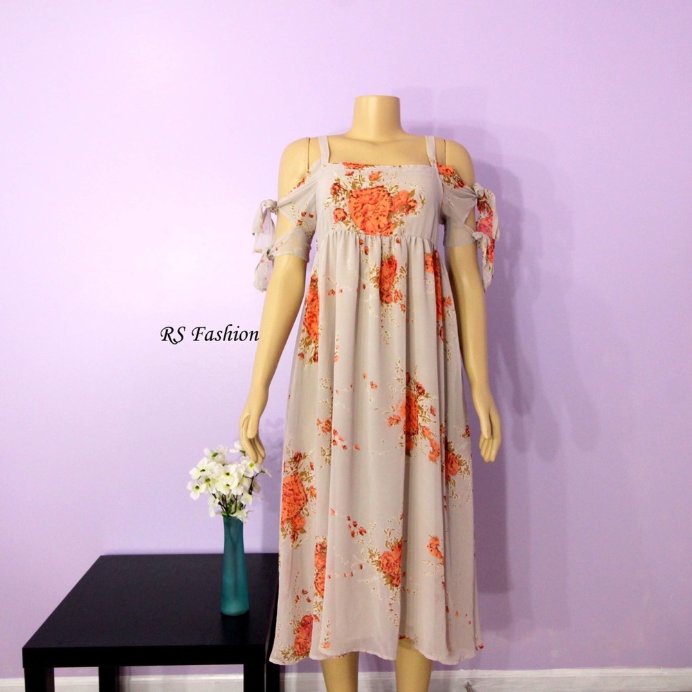 Free people tie sleeves dress